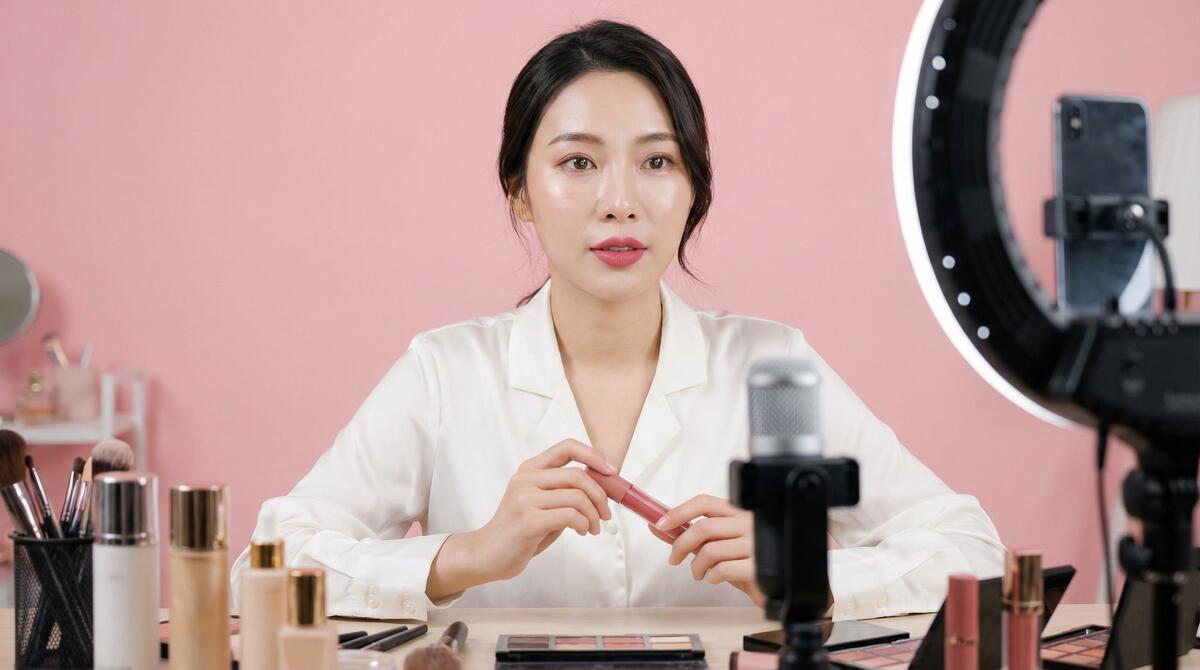 反差母狗美妆视频